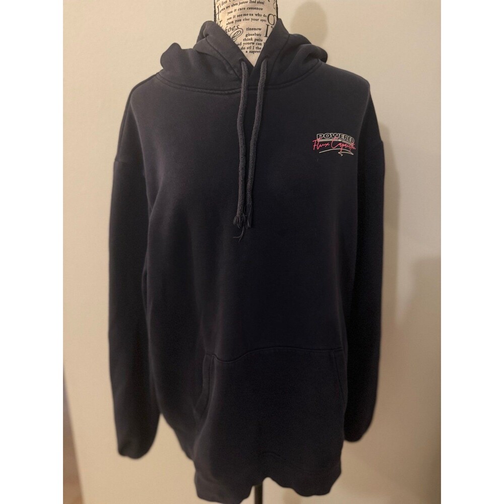 Back to the Future Powered by Flux Capacitor Hoodie Black Large